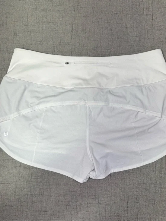 Lululemon Speed Up High Rise White Shorts Size 14 NWT - Picture 7 of 9